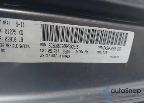 2011 Chrysler 300 Limited from USA, damaged, VIN 2C3CA5CG0BH582815